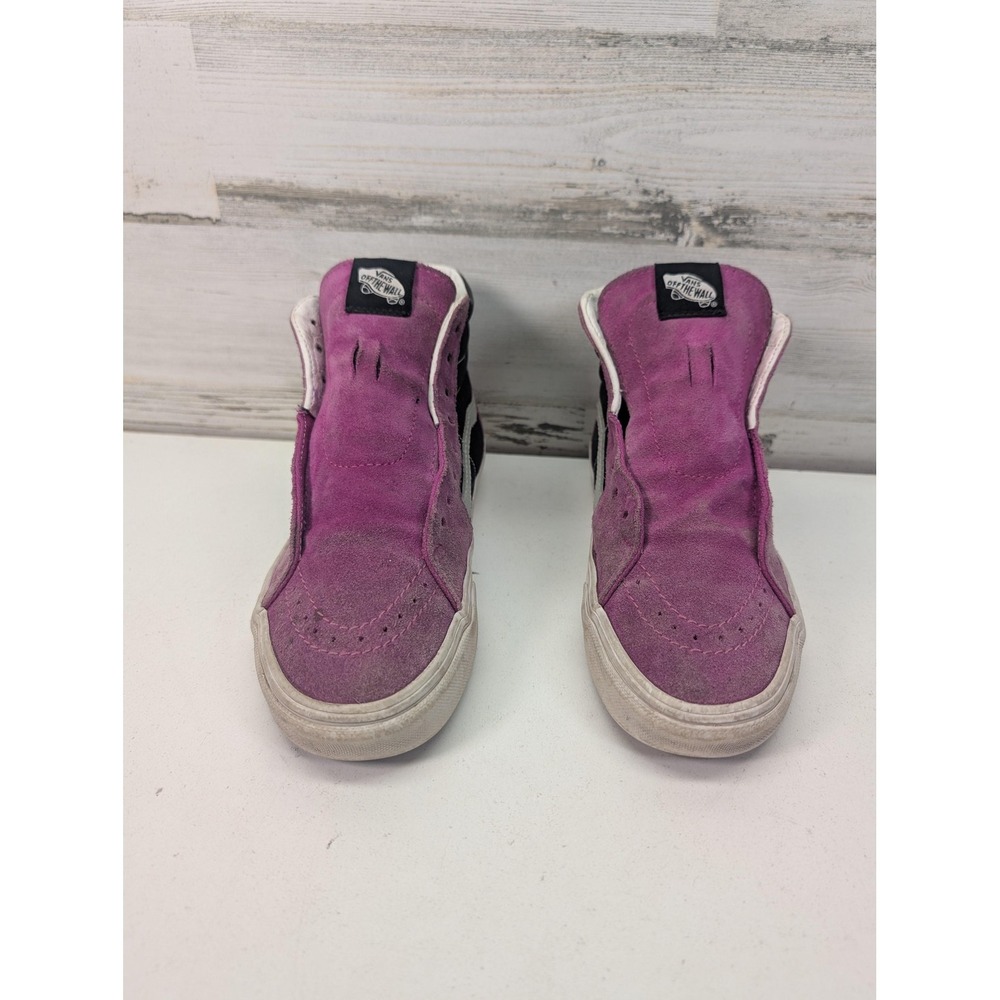 Vans Sk8-Hi Shoes Womens Size 7 Purple Black Suede High Top Skate Sneakers